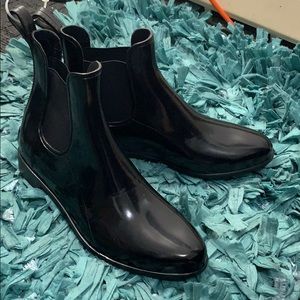 Sam Edelman Tinsley Rain Boot Glossy Black (NWOB)